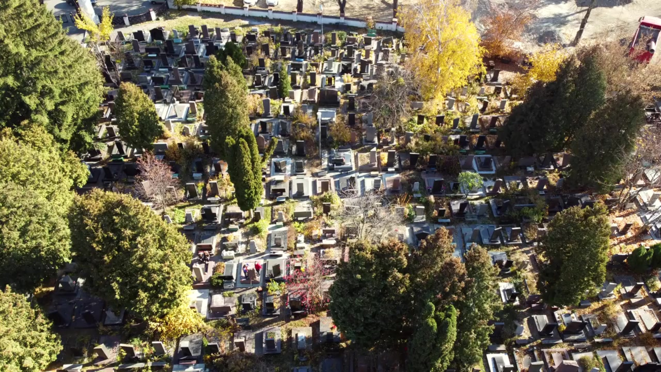 Cartographie de cimetières par drone